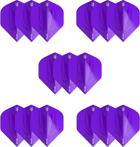 Miniatura 3 de Target 5 juegos de dardos ID Pro. Ultra Dart Flights - 15 vuelos de dardos en total - Nº 2/Nº 6 diseños de vuelo tamaños en 11 colores Púrpura