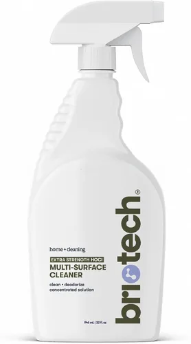 BRIOTECH Limpiador HOCl de Fuerza Extra, Concentrado de Ácido Hipocloroso de 500 PPM, Nebulizadores y Humidificadores ULV, Desodorizante Profesional