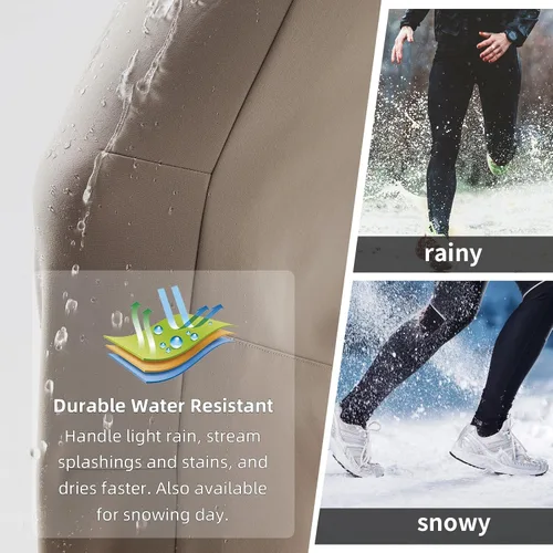 Miniatura 5 de BALEAF Pantalones cargo de senderismo con forro polar para mujer, impermeables, softshell y bolsillos con cremallera
