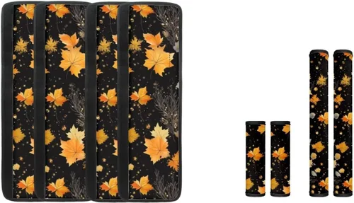 Miniatura 21 de DISNIMO Fundas para manija de puerta de refrigerador con calabaza otoñal, 8 piezas Kithchen para nevera, microondas, horno, lavavajillas, protector