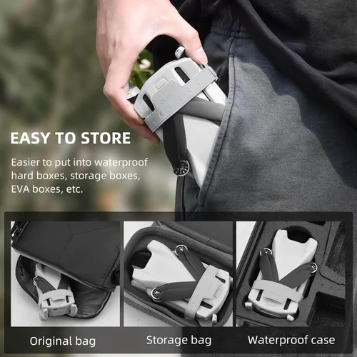 Miniatura 3 de HeiyRC Soporte de hélice Mini 3/Mini 3 Pro, protector de correa de protección estabilizador para DJI Mini 3 Series RC Drone Accesorios (gris)