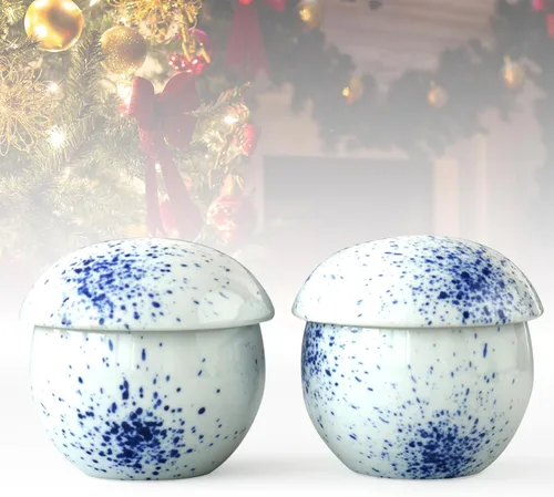 Miniatura 8 de Cinf Juego de 2 ollas japonesas de 6 onzas con tapa para cocina de vapor, cuencos de cerámica para sopa, tazones para crema de huevo y verduras