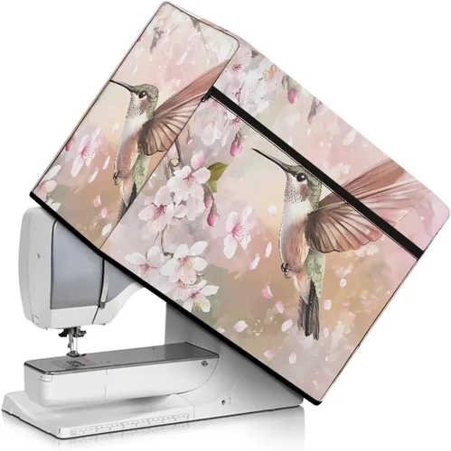 Miniatura 37 de Funda para máquina de coser con estampado floral, estilo bohemio, resistente a las manchas, ligera, impermeable, cubierta antipolvo con bolsillos