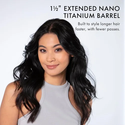 Miniatura 2 de BabylissPRO Nano Titanium Professional Curling Iron with Extended/Long Barrel Perfect for Longer Hair Azul