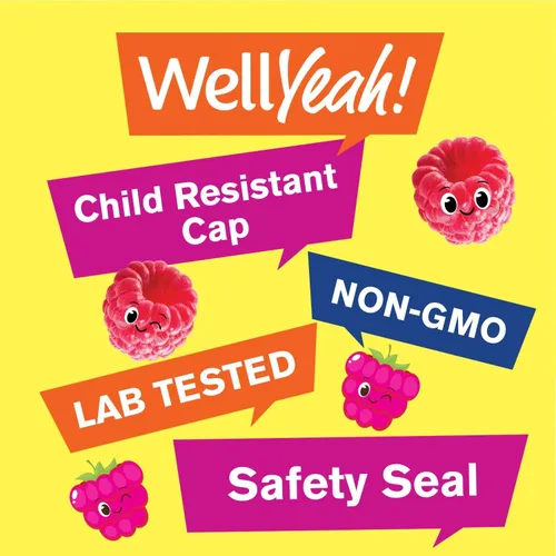 Miniatura 5 de WellYeah Gomitas de vitamina B12 para niños, aumenta la energía, mejora la función cerebral y fortalece el sistema inmunológico, sin OMG, sin