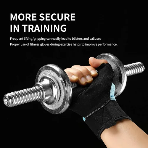 Miniatura 6 de Guantes de levantamiento de pesas para hombres, guantes de entrenamiento para mujeres, guantes de gimnasio transpirables y cómodos, antideslizantes