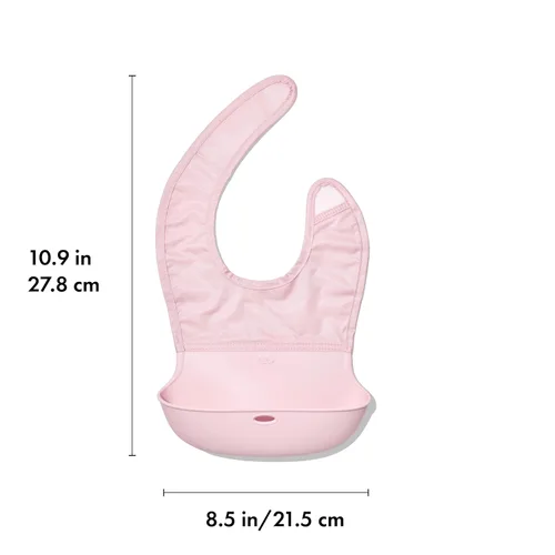 Miniatura 6 de OXO Tot Babero enrollable, paquete de 2, flor y anochecer