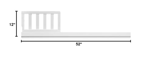 Miniatura 4 de Suite Bebe Connelly - Riel protector convertible para niños pequeños en blanco - Quick Ship (27575-WH)