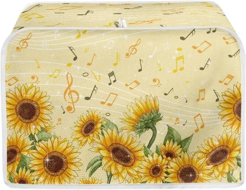 Miniatura 30 de Dolyues Beach Toaster Cover 2 Slice Universal Size Microwave Oven Dustproof Cover Women Gift Small Bread Cover with Portable Handle