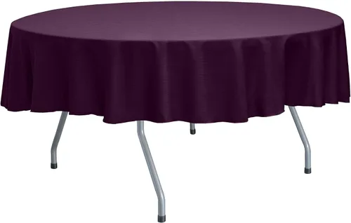 Miniatura 64 de ULTIMATE TEXTILE Mantel redondo reversible Shantung Satin Majestic de 72 pulgadas, color verde salvia