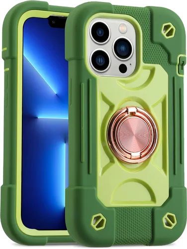 Miniatura 29 de MARKILL Funda compatible con iPhone Air de 6.5 pulgadas 2025 con soporte de anillo giratorio de 360 grados, protección contra caídas de grado