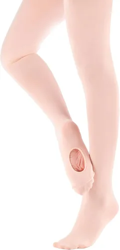 MdnMd Girls' Women's Ballet Tights Ultra Soft Convertible Dance Leggings Transition Tights for Toddler Kids Adult