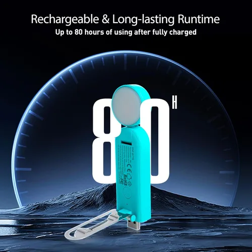 Miniatura 7 de VAVOFO Luz de Lectura Recargable por USB, Bloqueo de Luz Azul, Luz Ámbar con Clip en Forma de Marcapáginas, Cuidado Ocular, 6 LEDs Luz de Libro