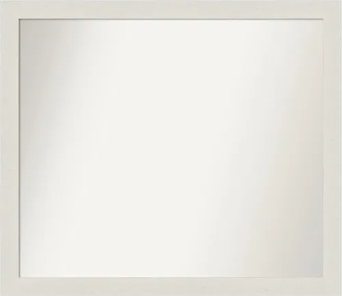 Miniatura 458 de Amanti Art Espejo de baño blanco para sobre el fregadero, 24 x 24 pulgadas, hecho a medida, espejo de tocador cuadrado blanco estrecho, marco