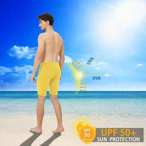 Miniatura 35 de Traje de baño deportivo competitivo para hombre, traje de entrenamiento de resistencia de carreras, pantalones cortos de natación de secado rápido