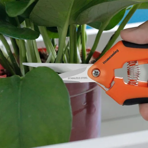 Miniatura 7 de Paquete de 6 tijeras de podar, tijeras de podar de jardín, tijeras de podar a mano de jardinería con revestimiento de titanio, tijeras de podar