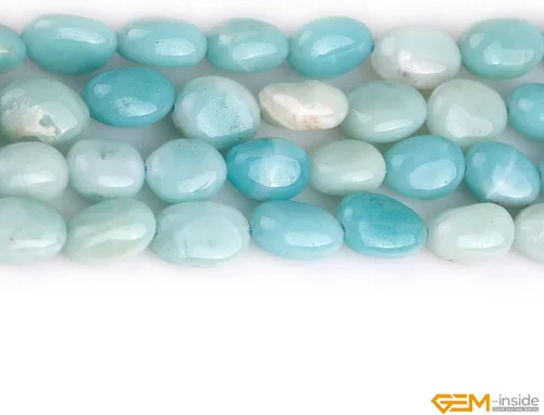 Miniatura 2 de GEM-Inside 9x12mm Natural Amazonite Stone Gemstone Semi Precious Freeform Baroque Potato Beads for Jewelry Making 15
