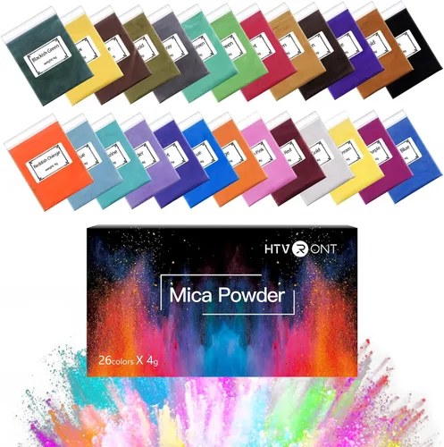 Miniatura 12 de HTVRONT - Polvo de mica en color dorado para resina epoxi - 50 g/1.76 oz Polvo de pigmento de mica natural, polvo de mica para la fabricación