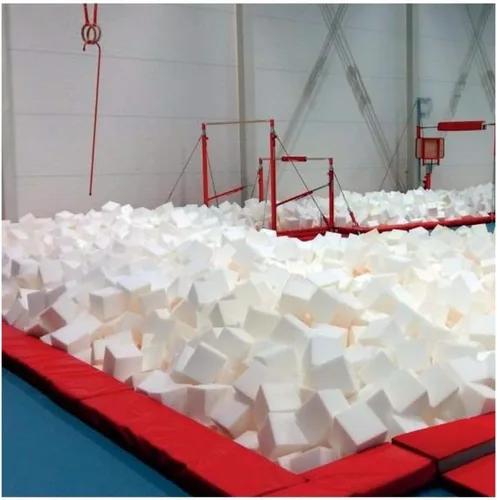 Miniatura 4 de FoamRush Bloques/cubos de espuma (blanco) de 6 x 6 x 6 pulgadas, paquete de 10 bloques de espuma para hoyos para parques de patinetas, empresas