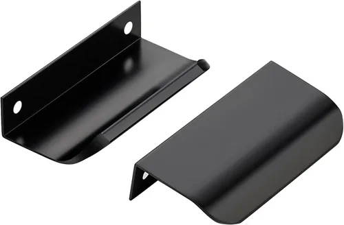 Miniatura 30 de Ravinte Hardware Paquete de 6 Manijas Doradas para Gabinete, Tiradores de Borde de Dedo de 3 Pulgadas (76mm), Centro de Orificio de 2 Pulgadas
