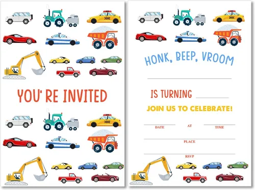 Miniatura 14 de Soiceu Invitaciones de cumpleaños de neón para adolescentes y niños con sobres, juego de 20