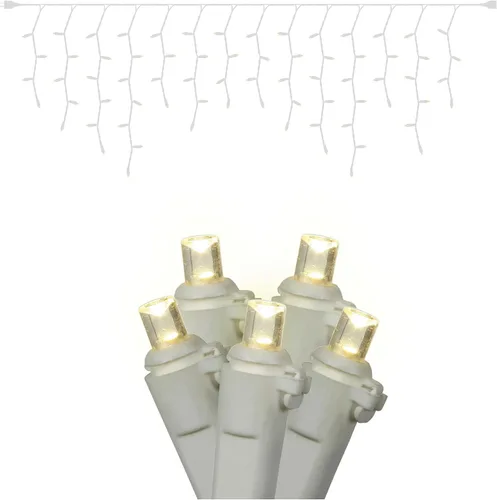 Miniatura 12 de Vickerman El juego de luces cuenta con 70 luces LED en cable blanco con espacio de bombilla de 3.5 pulgadas y espacio de caída de 8 pulgadas, 9
