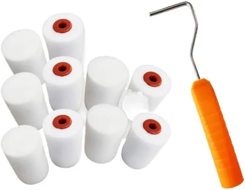 kit de rodillos de pintura Juego De Pinceles De Espuma Aceitosa De 2 Pulgadas, Kit De Esponja De Poliéster, Mini Rodillo De Pintura Para Decoración