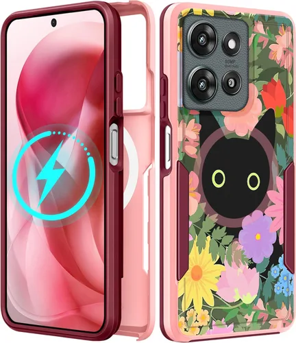 Miniatura 149 de Funda para Moto G 5G 2024 – Compatible con MagSafe para mujeres y niñas, bonita funda protectora magnética para teléfono, diseño femenino Kawaii