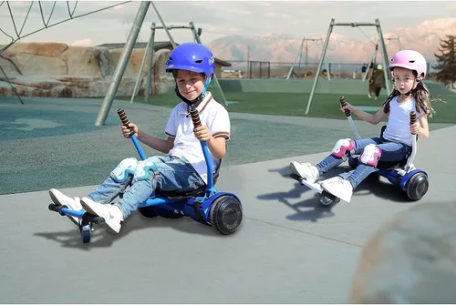 Miniatura 6 de Accesorio de asiento para aeropatineta para aeropatineta de 6.5 a 10 pulgadas, kit de conversión de buggy go kart, accesorio para scooter de Azul