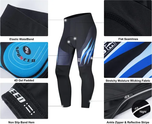 Miniatura 4 de Conjunto de ropa de ciclismo para hombre, manga larga, kit de jersey y pantalones de ciclismo MTB Road Bike Ciclista