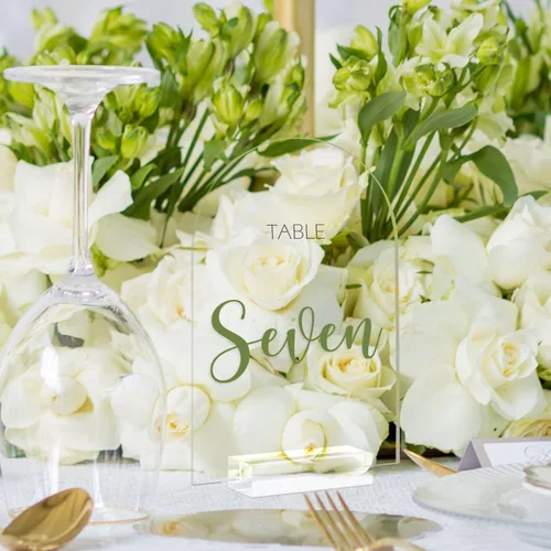 Miniatura 5 de Letrero acrílico de arco transparente de 5 x 7 pulgadas con soporte, paquete de 10 hojas de acrílico arqueadas transparentes en blanco con soporte
