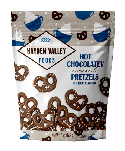 Miniatura 28 de Hayden Valley Foods Pretzels cubiertos con sabor a yogur de arándanos Bolsas de 5 onzas (paquete de 3) Sin sabores artificiales, conservantes