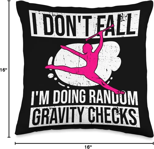 Miniatura 4 de Baton Twirling & Majorette Dance Designs Twirling Recitals Design for Baton Twirler and Majorette Throw Pillow, 16 x 16 pulgadas, multicolor