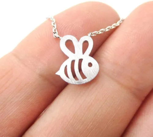 Miniatura 2 de TPS 2023 - Collar de abejas, con forma de bonito dije de insecto, collar largo para mujeres y niñas