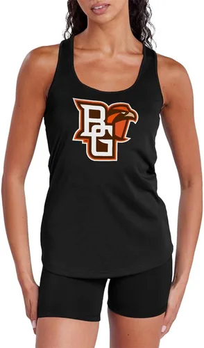 Miniatura 267 de Camiseta deportiva sin mangas oficial de NCAA Collegiate para mujer, con espalda cruzada, colección con logotipo primario