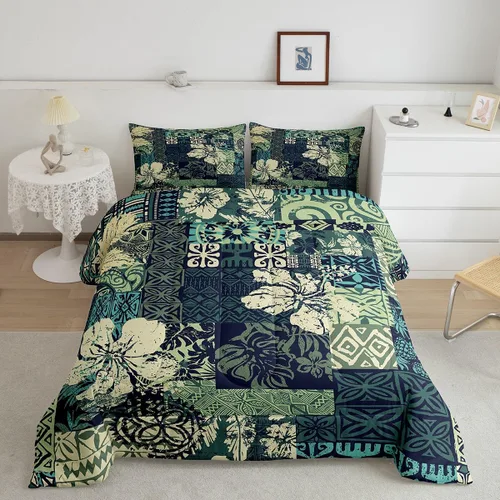 Miniatura 11 de Erosebridal Juego de edredón exótico tamaño individual, ropa de cama tribal, estadounidense, suroeste, étnico, bohemio, abstracto, geométrico, juego
