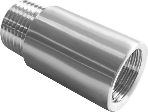 Miniatura 5 de Beduan Accesorios de tubería de acero inoxidable, 1/2" NPT macho x 1/2" NPT hembra roscada, niple de 2" de longitud de tubería fundida (paquete de 2)