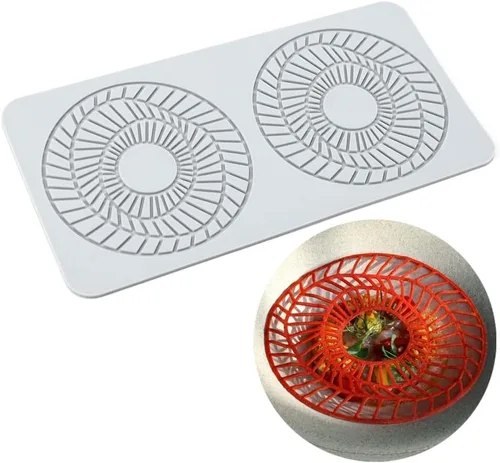 TUKE Moldes de encaje para decoración de pasteles, moldes de silicona de hojas 3D para hornear moldes de gomitas, moldes de fondant de arcilla,