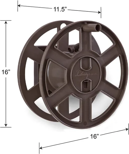 Miniatura 4 de Liberty Basics 510 - Carrete de manguera de montaje en pared y manguera de jardín Flexzilla de 5/8 pulgadas x 75 pies