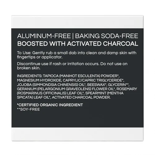 Miniatura 2 de Little Seed Farm Crema de Desodorante Natural - Carbón Activado - Desodorante Libre de Aluminio para Mujeres o Hombres, Peso Neto 2.4oz 68g