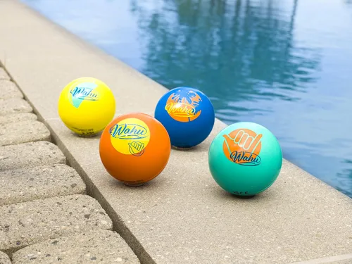 Miniatura 4 de Wahu - Pelota de agua 100% impermeable, pelota de saltar para piscina, bola de salto de 3.5 pulgadas para piscina y playa, salta más de 75 pies