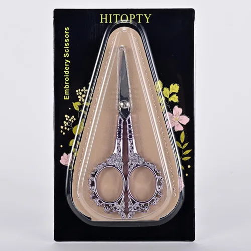 Miniatura 4 de Sewing Embroidery Scissors, 4.5’’ Sharp Crochet Shears with Cover All Purpose Tip Scissor, for Craft, Crochet, Cross Stitch, Needlework, Artwork