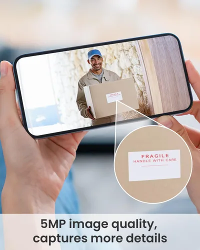 Miniatura 2 de ieGeek Timbre inalámbrico sin suscripción, visión nocturna ultra clara de 5 MP, detección de movimiento PIR, timbre de video con timbre