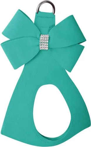 Susan Lanci Designs Premium Ultrasuede Nouveau - Arnés para perros y mascotas, color azul Bimini, XXS