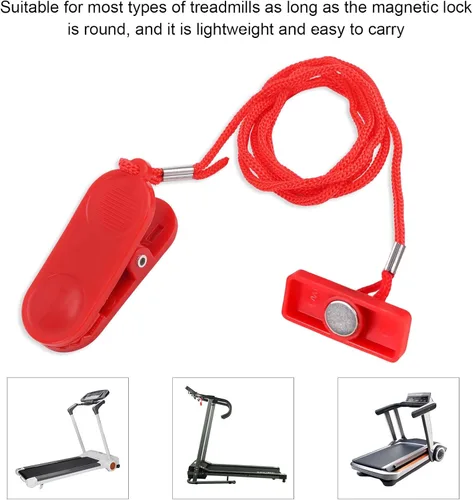 Miniatura 4 de Universal Treadmill Safety Key Magnetic Running Machine Switch Rectangle Emergency Stop Lock for Most Treadmills Accessories