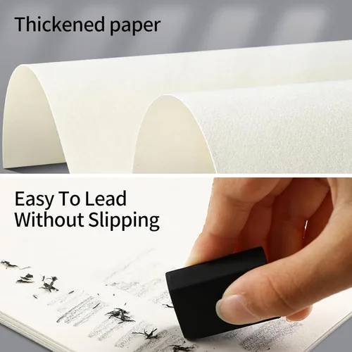 Miniatura 3 de 100 piezas de papel de acuarela de algodón de 8.5 x 11 pulgadas, papel de color de agua grueso de 140 lb/300 GSM, papel de arte blanco para dibujar
