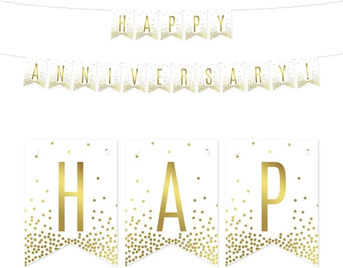 Miniatura 15 de Andaz Press Decoraciones divertidas de pancarta con diseño de confeti dorado metálico sobre blanco para fiestas de jubilación, la aventura comienza