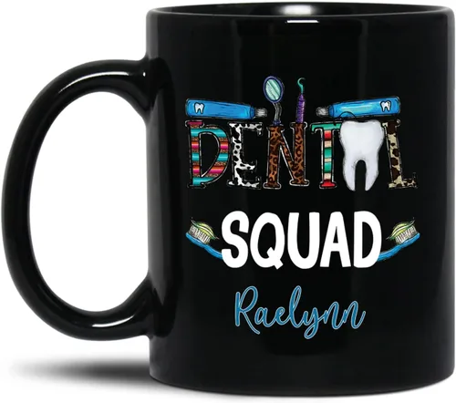 Miniatura 17 de Taza de café con texto en inglés "A Truly Great Dentist Is Hard To Find Difficult", taza de café negra de 11 onzas y 15 onzas, regalo personalizado