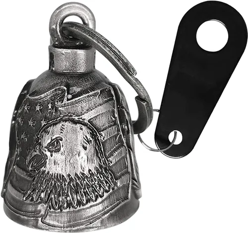 Miniatura 18 de Dream Apparel Campana de Motocicleta Ángel Guardián Aleja Gremlins, Campana de Motociclista para Hombres Mujeres Motociclistas, Regalo de Buena