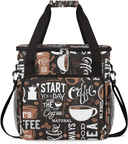 Miniatura 8 de cfpolar Bolsa de almacenamiento para cafetera, impermeable, bolsa organizadora de viaje, compatible con K-Mini o K-Mini Plus, y adecuada para otros